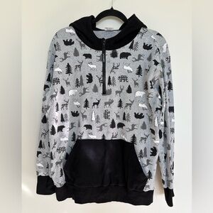 Little Bipsy Womens Quarter Zip Sweatshirt and sweat pants set size L